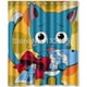 thumbnail image 1 of Cortina de ducha de cola de hadas, juego de cortina de baño con ganchos, tamaño 60 x 72 pulgadas, 1 of 3