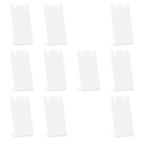Ioensy - 10 Piezas De Expositores De Acrílico Para Pendientes, Para Presentación En La Mesa De La Tienda, Color Blanco