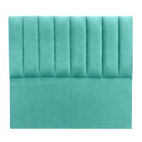 Espacio Hogar - Respaldo Tubular Vertical Super King Felpa Turquesa