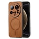 thumbnail image 1 of Magnetic Slim Case for Xiaomi 15 Ultra with Camera Guard & Anti-Scratch Back Brown, 1 of 5
