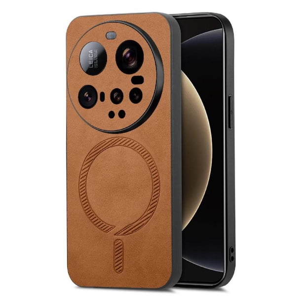 Magnetic Slim Case for Xiaomi 15 Ultra with Camera Guard & Anti-Scratch Back Brown
