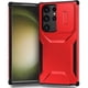 thumbnail image 1 of Funda Resistente para Samsung Galaxy S23 Ultra con Tapa Deslizante y Protección Militar Rojo, 1 of 6
