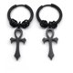 thumbnail image 1 of Aros Punk Cruz Egipcia Black Gold Silver Hombre Mujer, 1 of 3