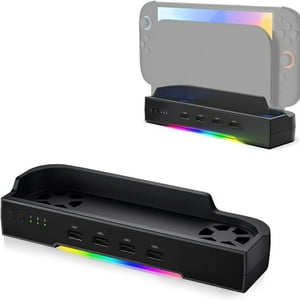 Dock Con Ventilador De Enfriamiento Aaronmei Para Nintendo Switch 2 Negro