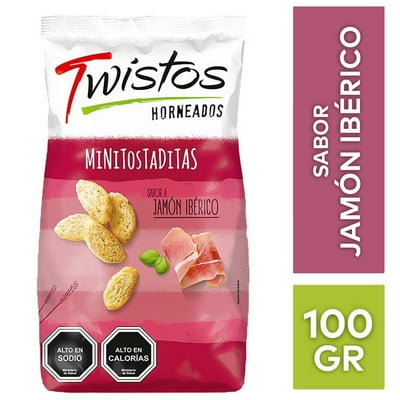 Tostadas Mini Jamón Ibérico Bolsa 100 G Twistos
