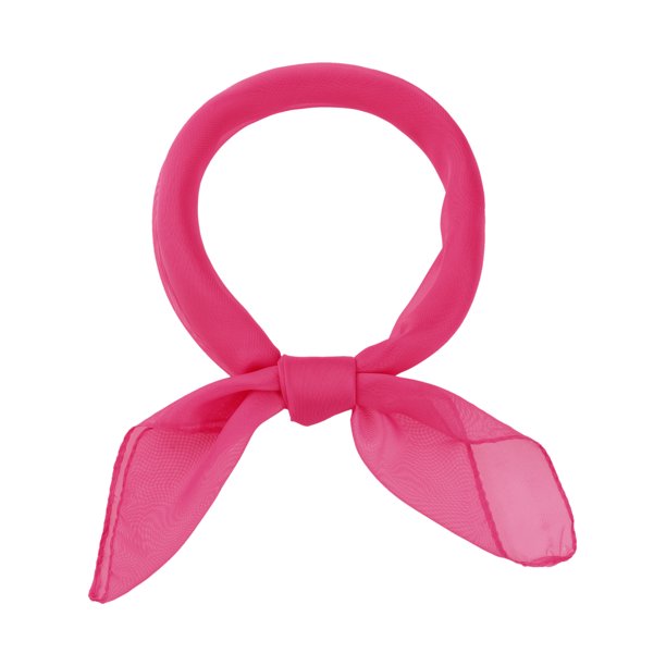 INSPIRE CHIC Pañuelo Cuadrado de Gasa Degradado para Mujer, Suave y Transparente, Bufanda para el Cuello y Envoltura para el Cabello para Accesorios de Moda de Primavera Verano, Rosa Fucsia