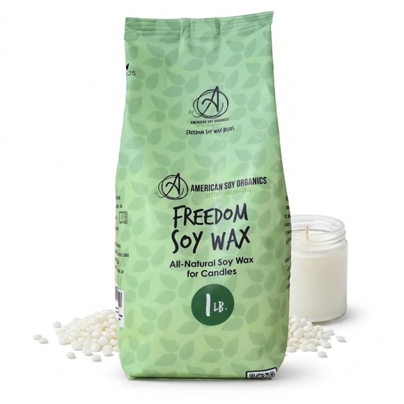 Perlas de cera de soja American Soy Organics 454 g Natural