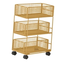 Magideal - Estante De Esquina Para Debajo Del Escritorio, Organizador De Almacenamiento Rodante Multiusos Que Ahorra Espacio Con Ruedas Para Cocina, Hogar, Dormi L