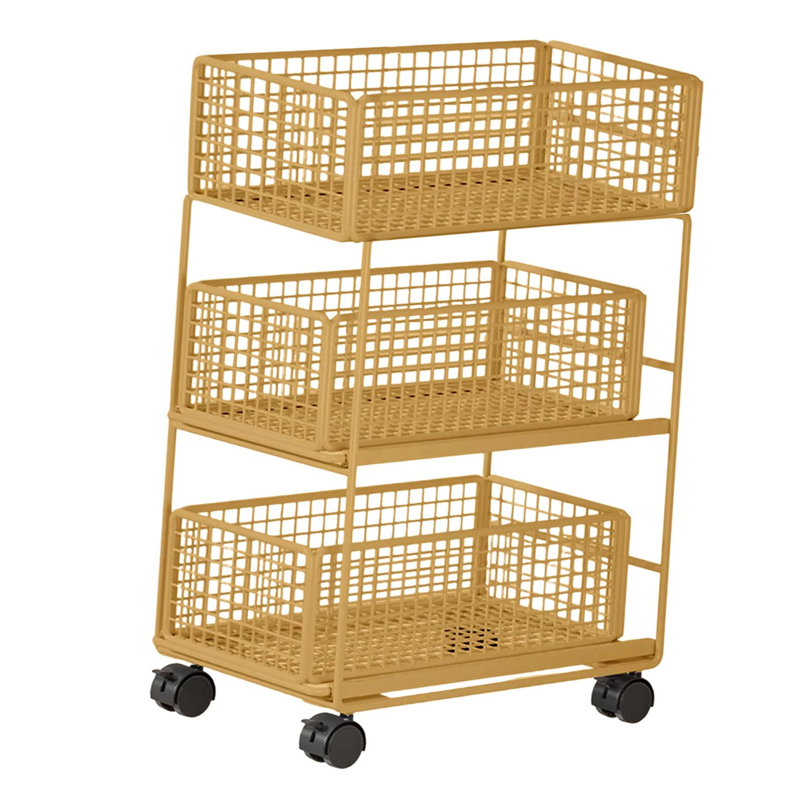 Magideal - Estante De Esquina Para Debajo Del Escritorio, Organizador De Almacenamiento Rodante Multiusos Que Ahorra Espacio Con Ruedas Para Cocina, Hogar, Dormi L