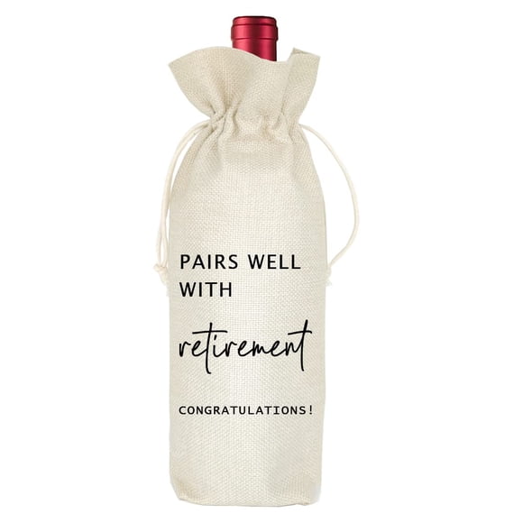 Bolsa Para Vino 34x14 Cm Regalo Ecológico De Jubilación