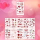 thumbnail image 3 of Set de tatuajes temporales Seeiuua para el Día de San Valentín para niños, 80 diseños, 3 of 7