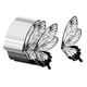 thumbnail image 2 of 80 piezas de papel de regalo de flores, suministros de floristería, papel de regalo de ramo de flores con alas de mariposa para decoración de fiestas, Negro, 2 of 5