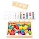 thumbnail image 3 of Montessori Toys Juego De Secuenciación De Cuentas, Juguete Apilable De Formas Coincidentes Para 2 3 4 5, 3 of 3