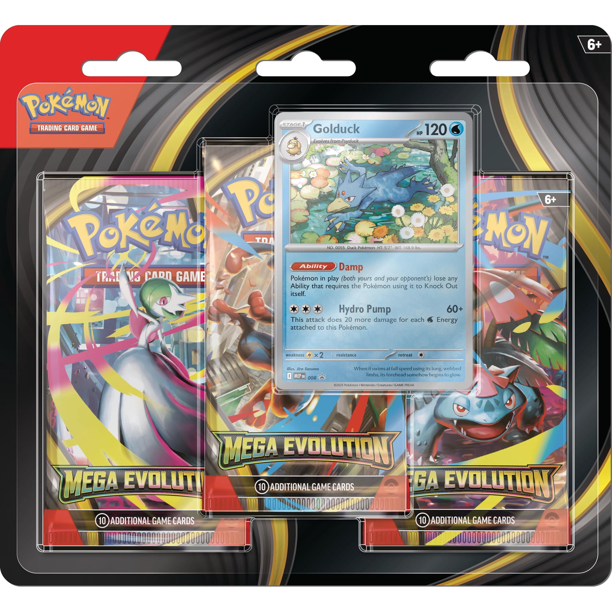 Pokémon Evolucion Golduck Mega Mesa Sobres Blister