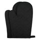 thumbnail image 1 of Guantes de horno suaves, guantes de cocina resistentes al calor, forro de algodón grueso, agarre para hornear, asar a la parrilla, juego de manoplas de cocina de 2 piezas negro 10.6x6.7 pulgadas, 1 of 6