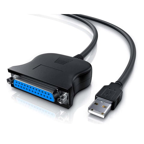 Gen - Cable Adaptador Usb A Puerto Paralelo Impresora Db25 Hembra Negro