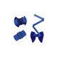 thumbnail image 2 of INSPIRE CHIC Conjunto de Pajarita Ajustable de Color Sólido con Pañuelo de Terciopelo para Hombre Azul Real Talla Única, 2 of 4