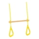 thumbnail image 4 of Barra Oscilante Con Anillos De Gimnasia Ajustable Para Parque, Diversión Familiar, Camping De Verano, Amarillo, 4 of 5