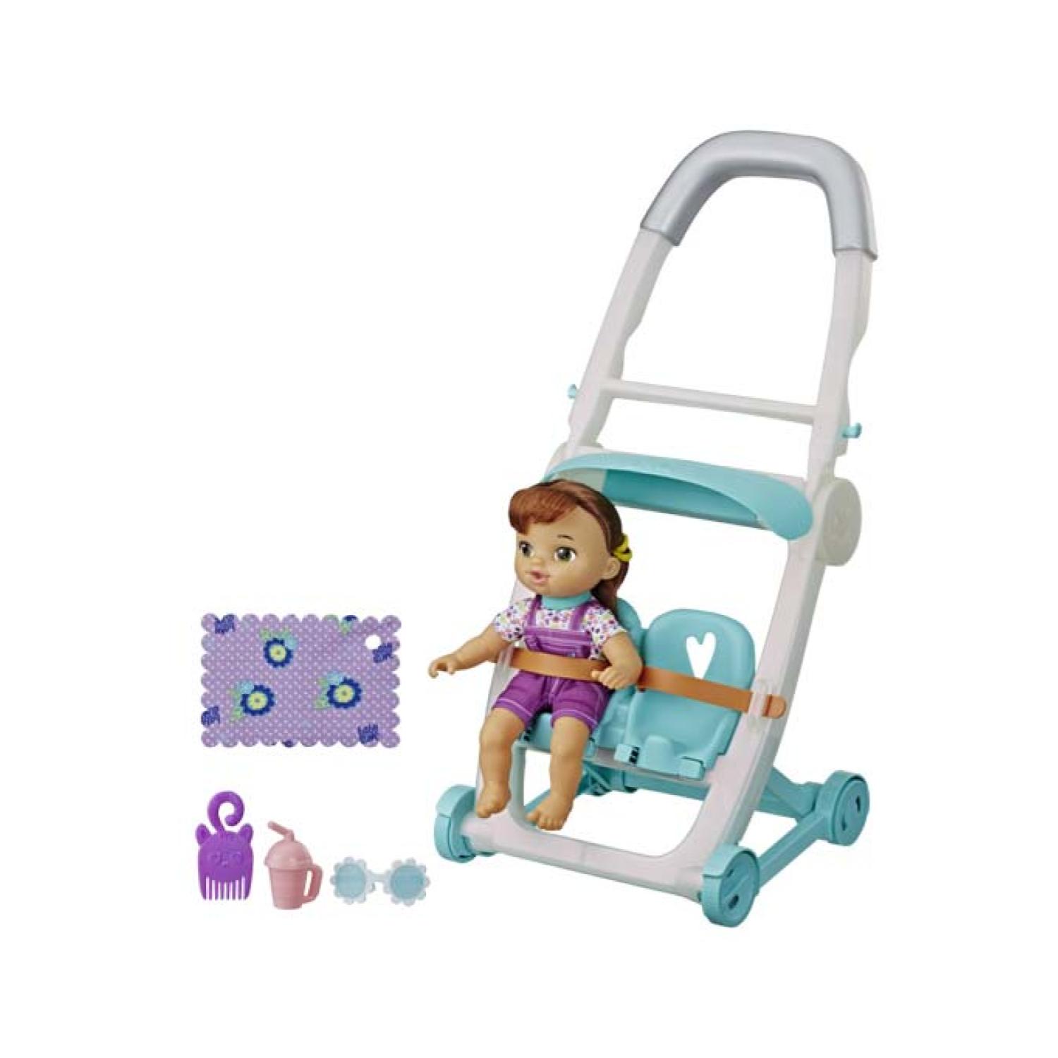 Total E-Commerce - Juguete Muñeca Lucy Castaña Baby Alive Con Coche Y Accesorios