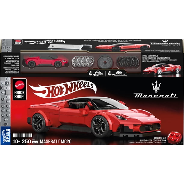 set de construcción Mattel Brick Shop Hot Wheels Speed Maserati