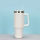 thumbnail image 1 of 1pc 40oz Straw Tumbler, Reusable Vacuum Tumbler With Straw, Insulated Double Wall Stainless Steel Cup Handle And Vacuum Flask, Handy Cup, Teacher Appreciation Gifts, 1 of 3
