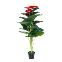 Genérico - Planta Artificial Anturio Exuberante Adorno Hogar Jhn