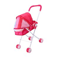 Magideal - Cochecito De Muñecas, Juguete De Simulación, Decoración De Casa De Muñecas, Juego De Simulación, Mini Cochecito De Bebé, Carrito De Juguete Para Niños