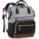 thumbnail image 1 of Mochila para portátil Focdod 17.3" con puerto USB anti-robo - Negro/Gris, 1 of 6