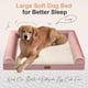 thumbnail image 2 of Cama para Perro NANUYA Mediana Grande Ortopédica Impermeable Rosa, 2 of 6