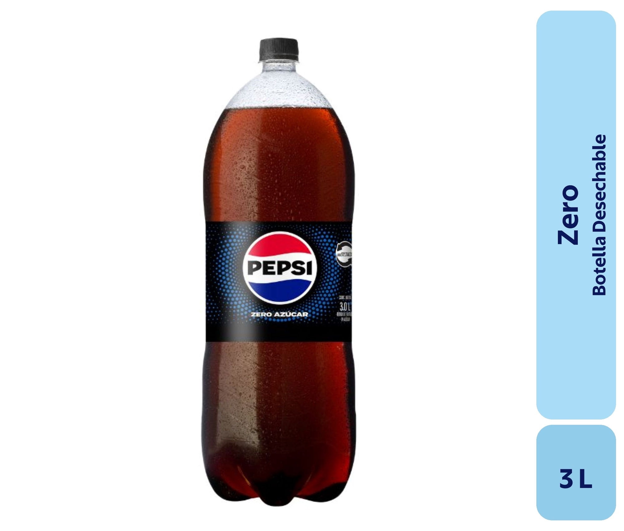 Bebida Zero Botella 3 L Pepsi