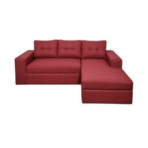 Diseños Valestrini - Sofa Seccional Kristina Lino Rojo Divan Derecho