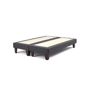 Importclick - Base Dividida Cama Europea 2 Plazas 150X190 Cm Gris Lino
