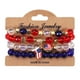 thumbnail image 1 of Set de Pulseras HESHPAWS USA American Flag 4PCS Rojo Azul Blanco, 1 of 3
