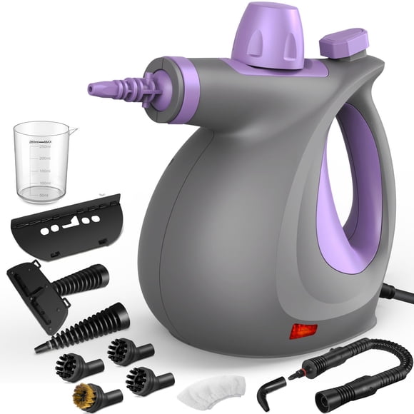 Limpiador a vapor portátil Phueut 1050 W 350 ml 12 accesorios