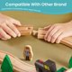 thumbnail image 4 of Set de tren Tiny Land de madera, 39 unidades, para niños pequeños con rieles, 4 of 7