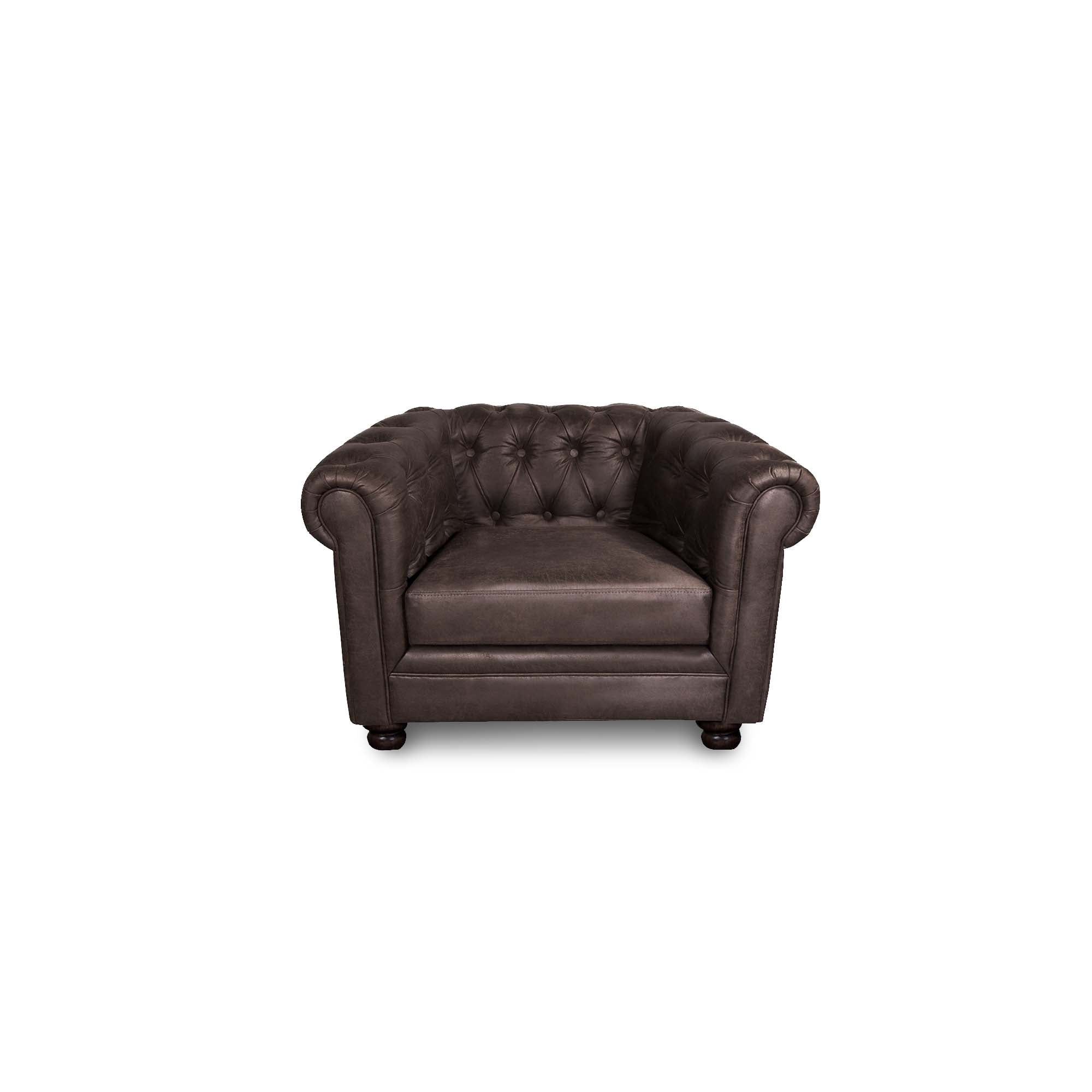 Latam Home - Sofa Florencia 1c Cuero Colorado Marron