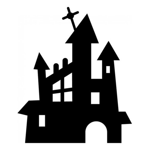 Rienda Libre Graphics - Decomural Haunted Castle Halloween Ws-17122