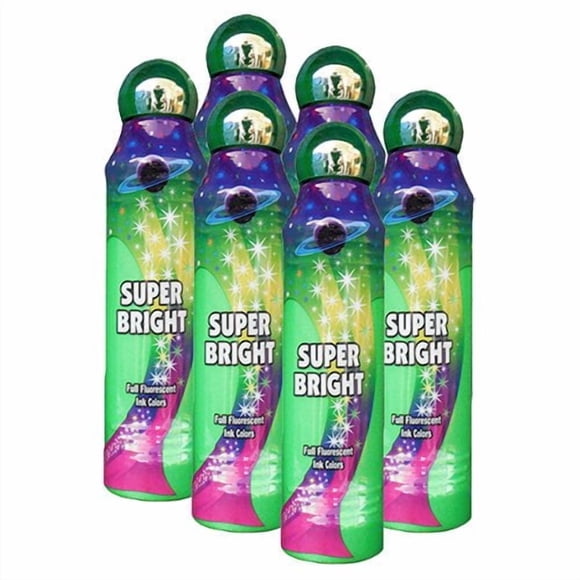 Marcadores de Bingo Super Bright Verde de 3 oz (90 ml) – Pack de 6