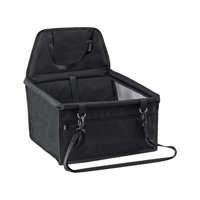 Magideal - Asiento De Coche Para Perros, Transportador De Coche De Viaje Para Perros, Asiento De Seguridad Para Perros Y Gatos, Suministros Para Mascotas Negro