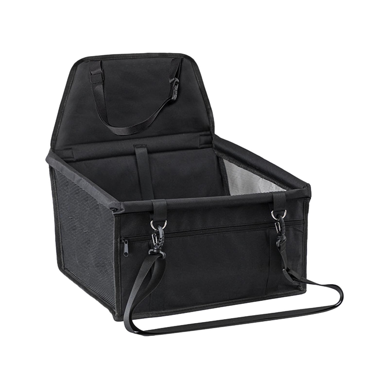Magideal - Asiento De Coche Para Perros, Transportador De Coche De Viaje Para Perros, Asiento De Seguridad Para Perros Y Gatos, Suministros Para Mascotas Negro