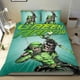 thumbnail image 1 of Flecha Verde Conjunto de sábanas temático, trío de piezas, cómodo y amigable con la piel, diseño único, regalo de decoración para el hogar para familiares, amigos y fans,135cm *200cm, 1 of 6