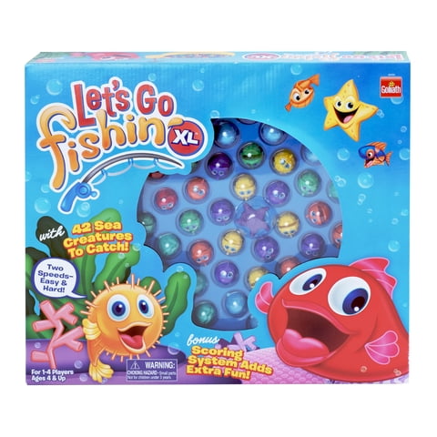 Game Pressman Let'S Go Fishin' Xl: Deep Sea Edition Para Niños Mayores De 4 Años