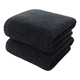 thumbnail image 1 of Pack 6 Toallas Microfibra 40x80 cm Negra Spa Gym Peluquería, 1 of 3