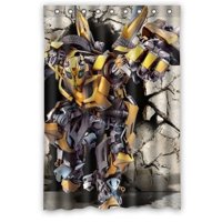 Pinghai - Cortina De Ducha Transformers Con Ganchos (122 X 183 Cm)