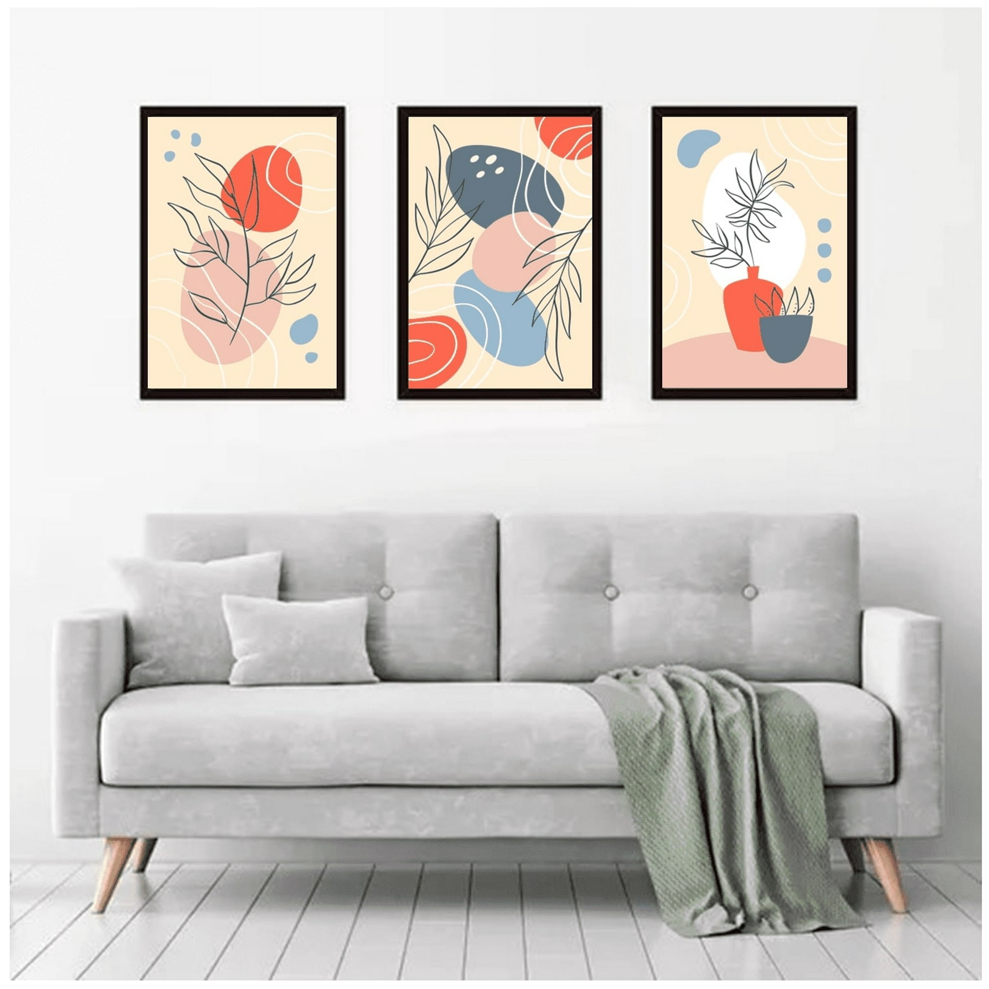 Genérico - Cuadros Decorativos Pack X 3 Uds 35x50 Cm C/u