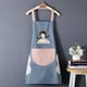 thumbnail image 3 of Waterproof And Oil-proof Cartoon Girl Print Apron, New Kitchen Home Cooking Transparent Waist Overalls, 3 of 5