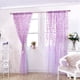 thumbnail image 2 of Paneles de ventana de voile bordado vintage con estampado de mimbre de 100 x 200 cm para dormitorio, morados, 2 of 8
