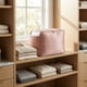 thumbnail image 3 of 1 Paquete de Almacenamiento de Ropa, Bolsa de Almacenamiento Visible, Bolsa de Mudanza para Organizar Dormitorio, Organizadores de Armario y Almacenamiento con Asas Rosa 20.5*16.5*19.7in, 3 of 6