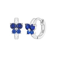Inseasons - Argollas Mariposa De Plata 925 Y Circones De 11 Mm Para Niñas