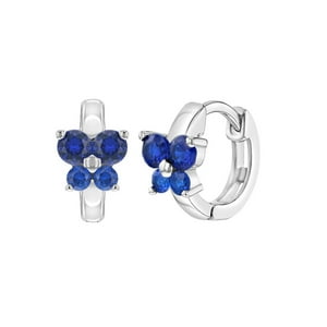 Inseasons - Argollas Mariposa De Plata 925 Y Circones De 11 Mm Para Niñas